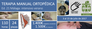Terapia manual Ortopédica. Málaga